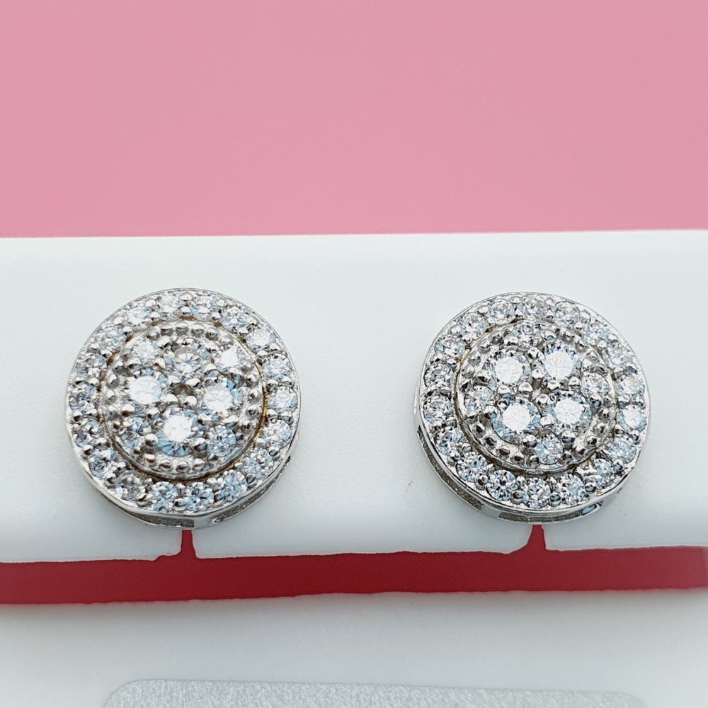 "925 Sterling Silver Cubic Zirconia Earrings, U19254588